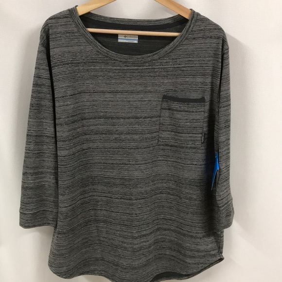 Columbia Tops - Columbia gray Top crewneck Top gray 3/4 sleeve